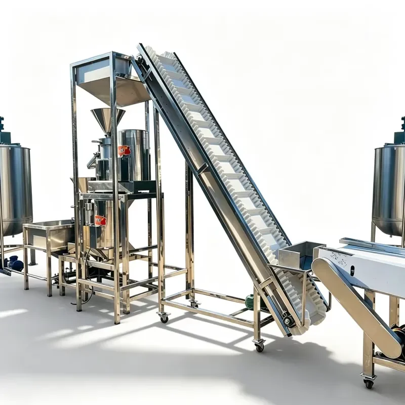 Automatic Industrial Groundnut Butter Paste Grinding Line 1500kg Capacity 15kW Continuous Peanut Spread Processing Machine