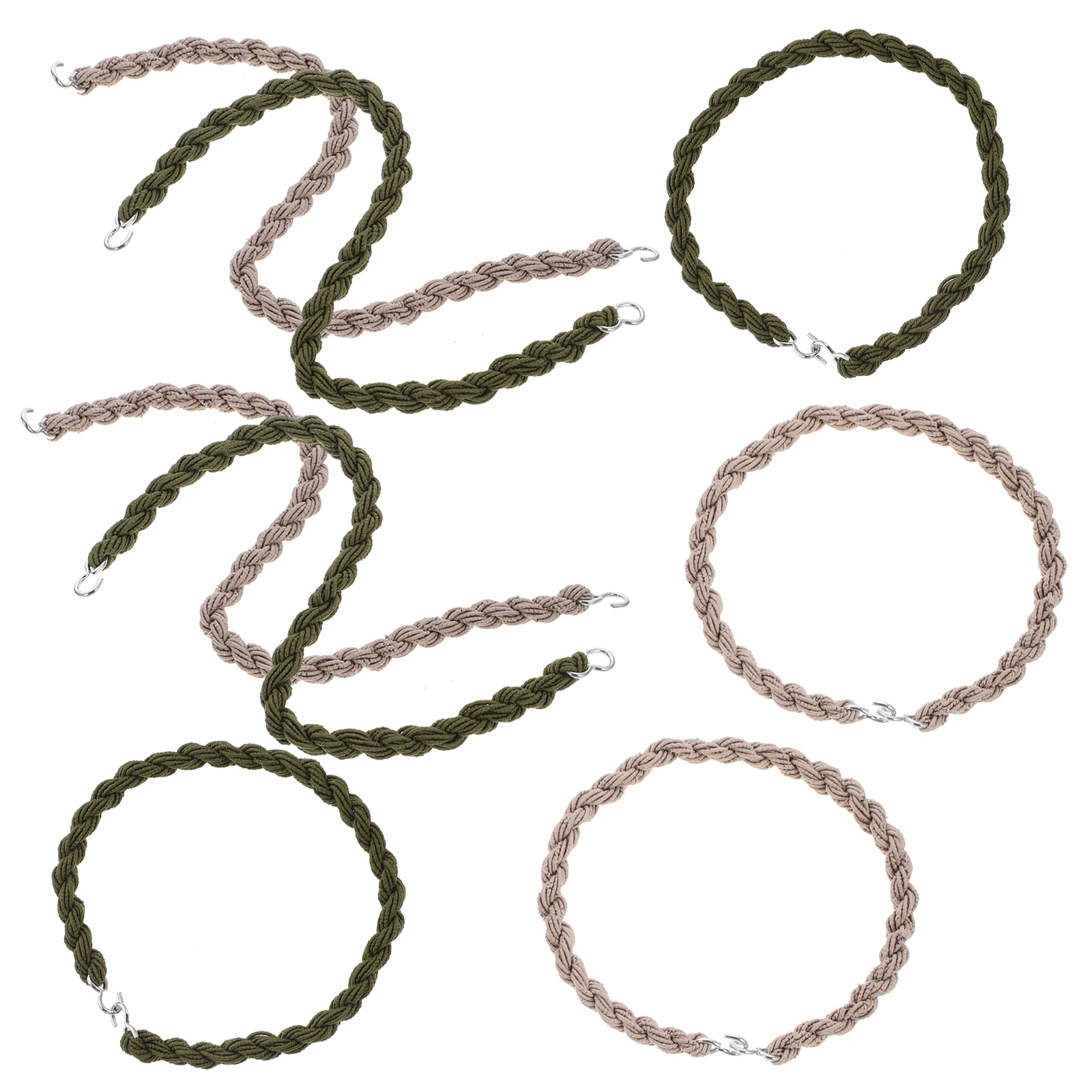 8 pezzi Fasce elastiche per stivali Cinghie leggere Fissaggio per scarpe da ciclismo all'aperto Cinghie per gambe Leggings per protezione insetti con sabbia