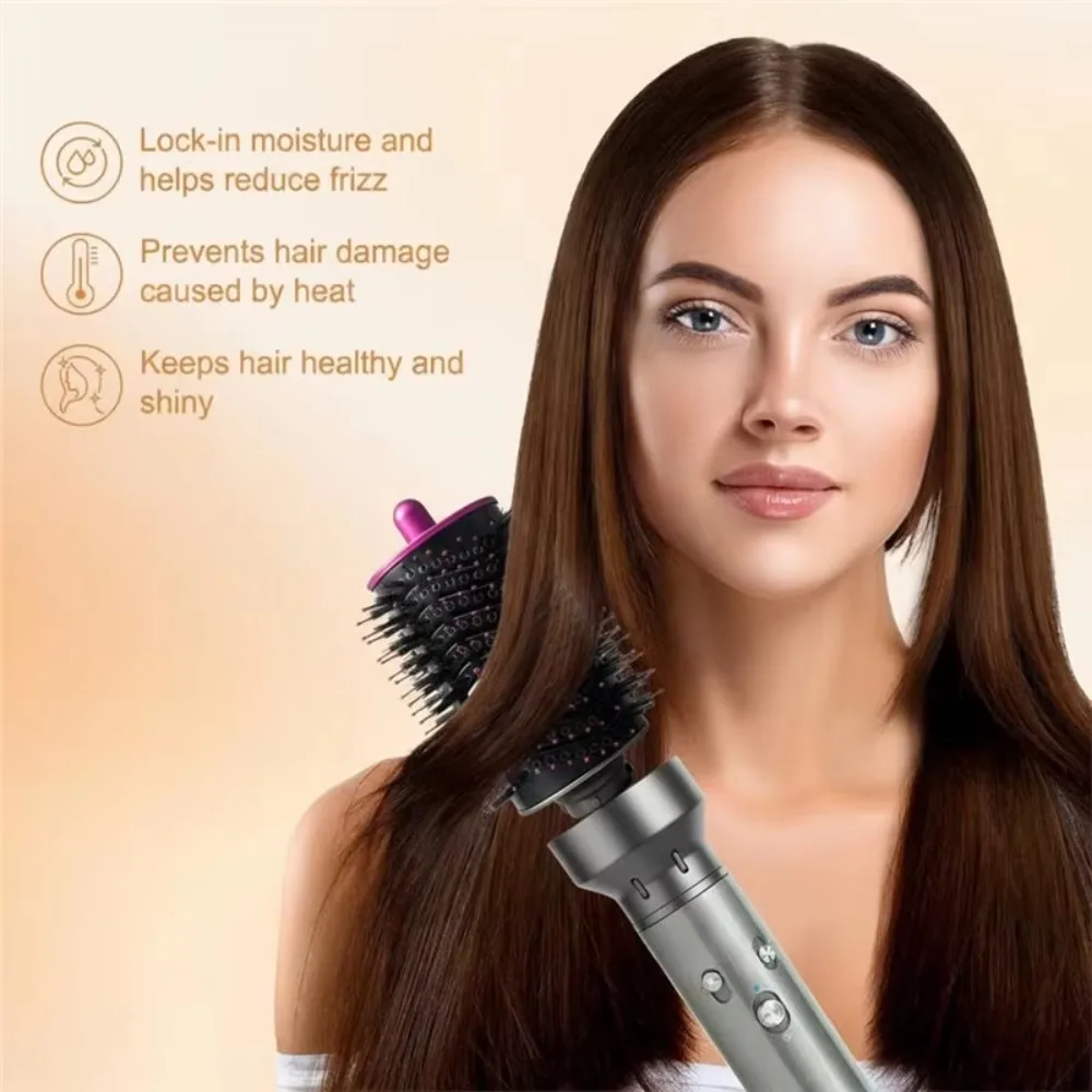 AD-For Dyson Airwrap HS01/05/08 Long Conical Barrels Smoothing Brush Set Curling Iron Textured Waves& Smooth Hair Style