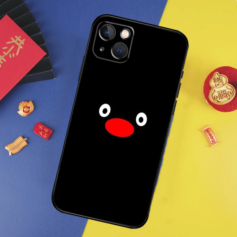 Funda de teléfono con dibujos de pingüino Pingu para iPhone, carcasa trasera para iPhone 14, 15 Pro Max, X, XR, XS Max, 7, 8 Plus, SE, 11, 12, 13 Pro Max