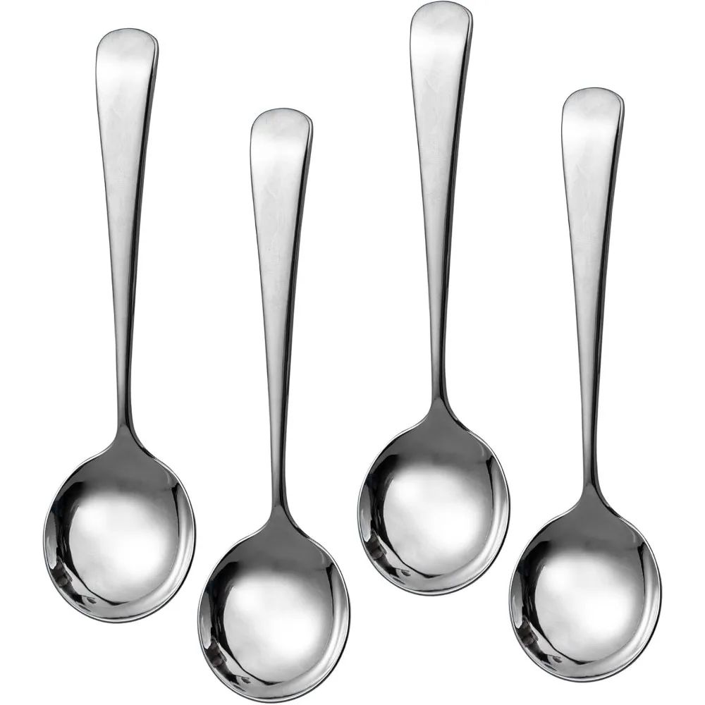

Soup Spoons Stainless Steel Small Soup Spoons 6-Inch