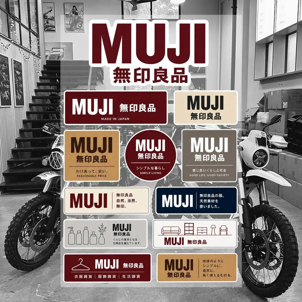 M-UJI Ästhetische Graffiti Wasserfeste PVC-Aufkleber für Auto Motorrad Skateboard Helm Notizbuch