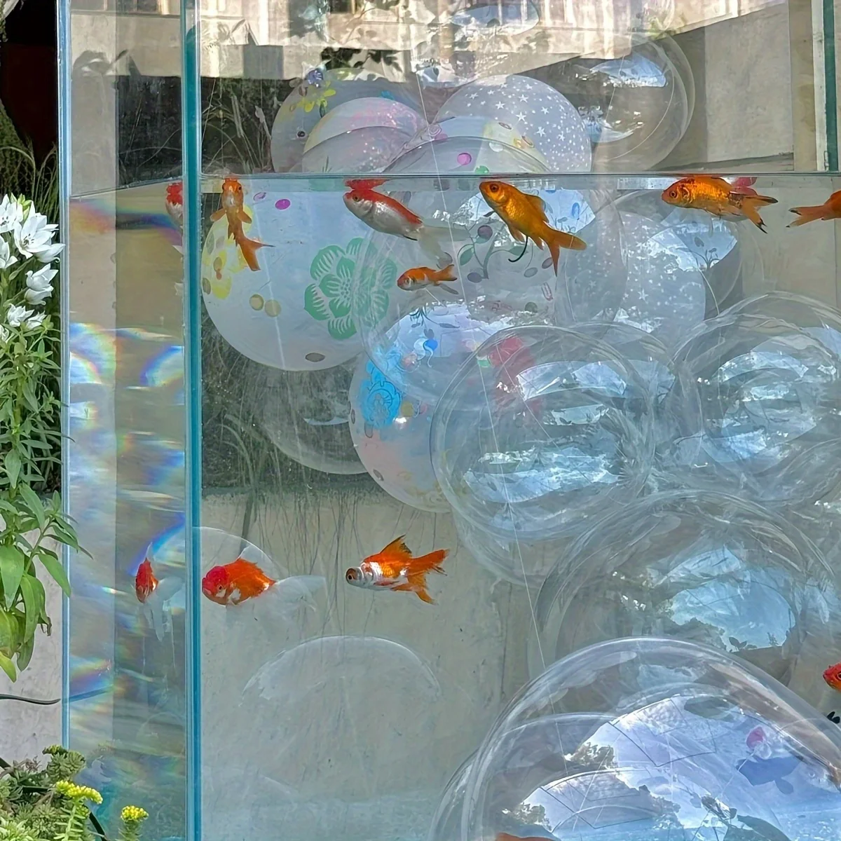 49Pcs Set of Transparent Bubble Balloons, Suitable for Mermaid, Baptism, Underwater World, Birthday, Wedding Party Decoration