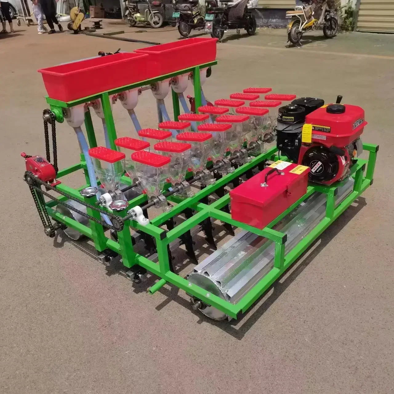 Small agricultural gasoline corn seeder and fertilizer Small particles seed vegetable planter,single particle seed seeders