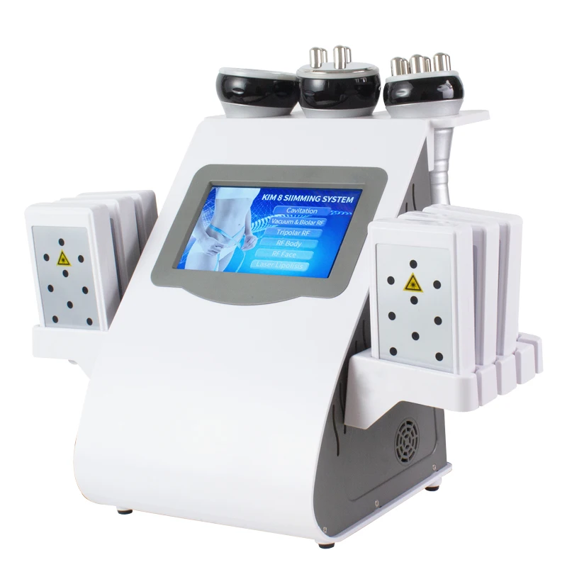 40k 6 in 1 Lipo laser Kavitation Multifunktion maschine RF Lifting Hochfrequenz Hauts traffung Lipo kavitation Körper Abnehmen