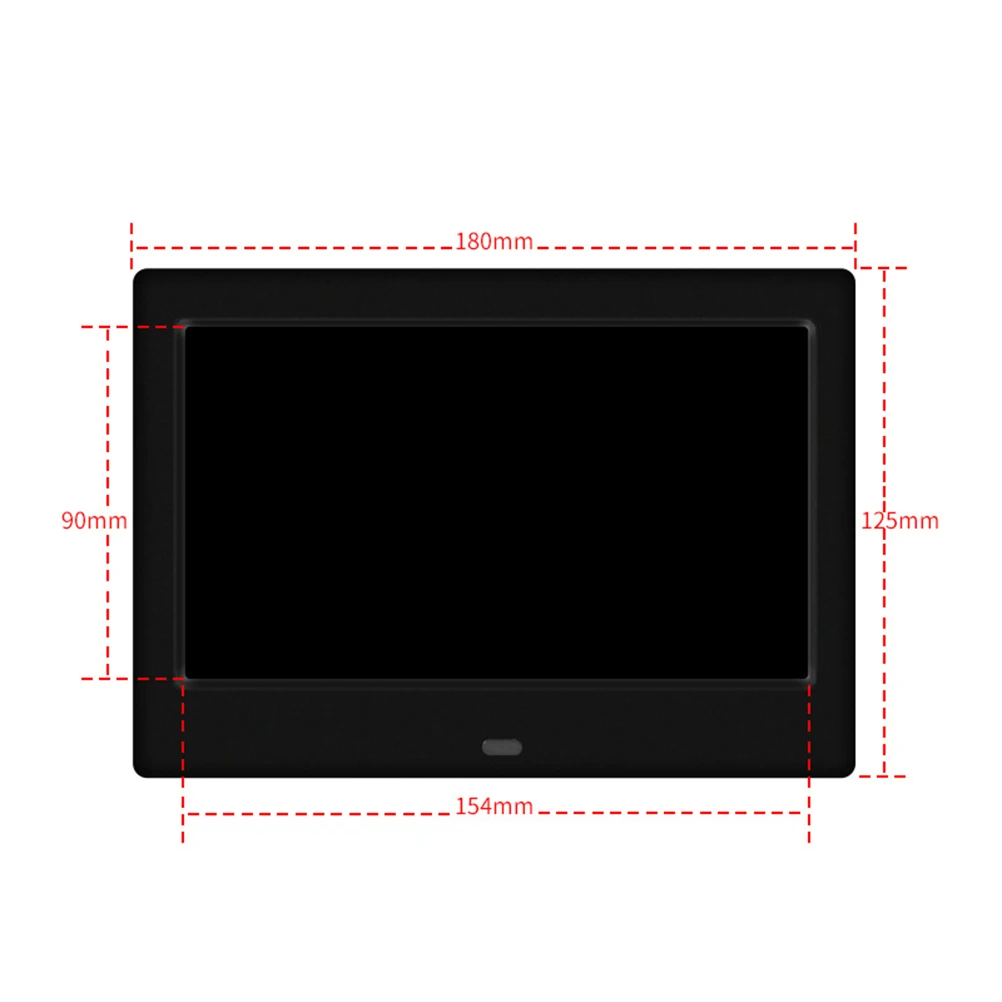 

7 Inch Digital Photo Frame Advertising Player Led Electronic Album Supports 32Gb Usb Video Music For Wall Desktop Use
