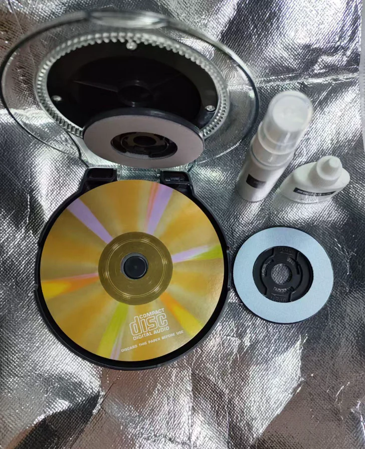 傷んだdvd用のプロ仕様cd修理機、ディスクバッファーツール（洗浄液とペーストセット付き）