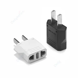 US Plug Adapter EU To US Plug Converter American Mexico Canada Travel Adaptor Electrical SocketPlug Power Charger AC Outlets