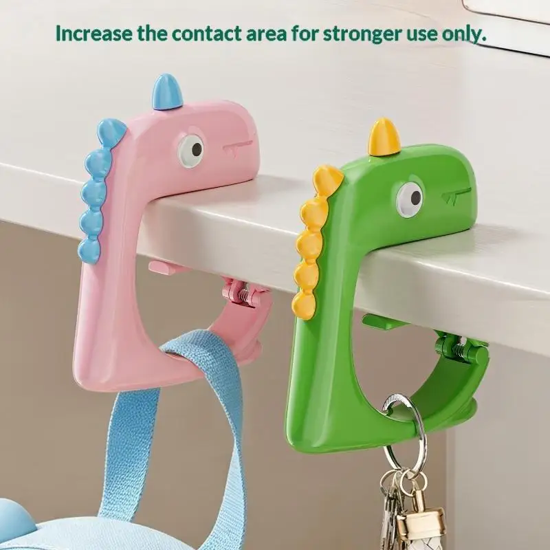 Hot Sale Dinosaur Portable Bag Hook, Foldable Wallet Bag Hanger, Handbag Hook, Student Desk Hook, Office Bag Hook