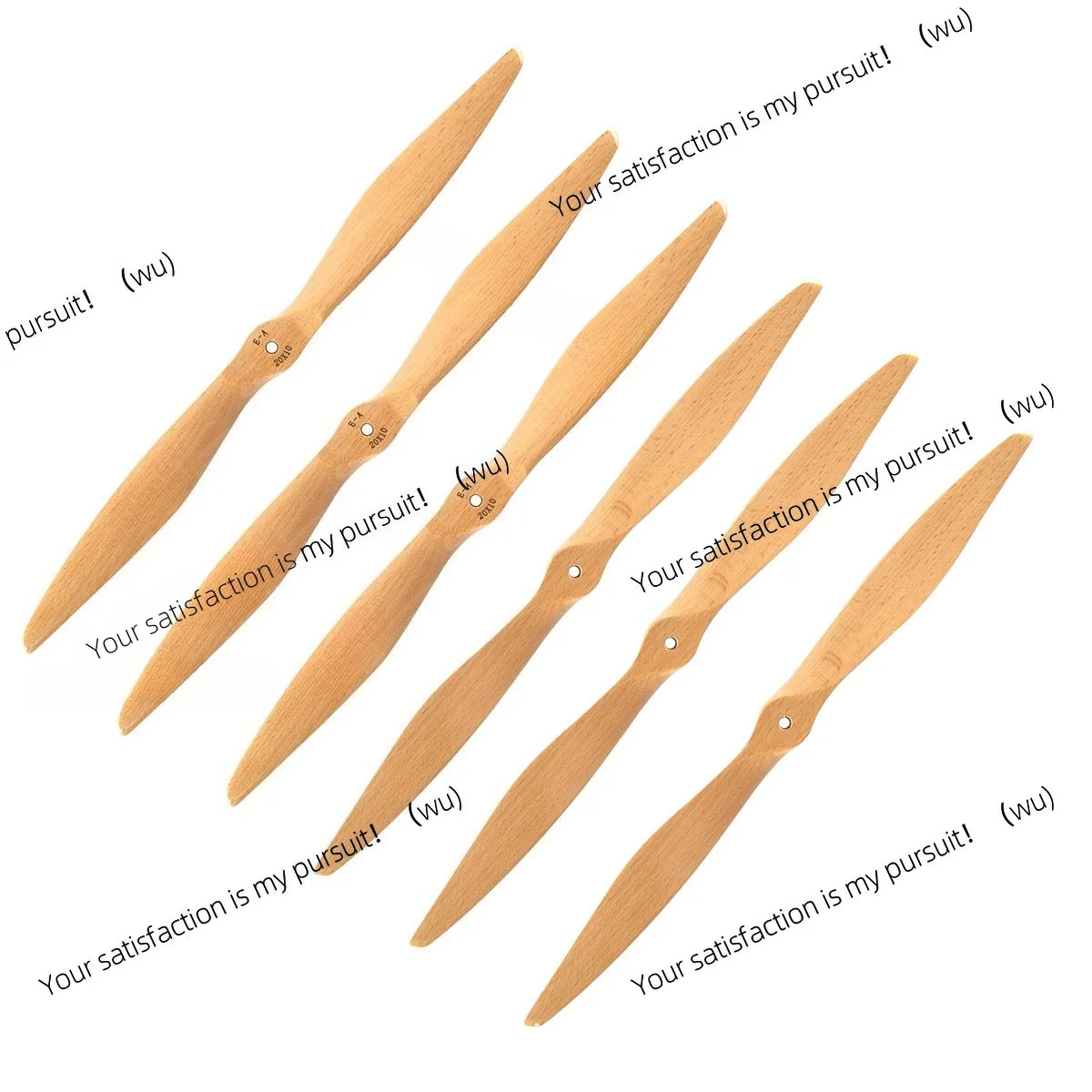 Model aircraft beech propeller electric hydraulic positive/negative sizing, 10-24 inch pitch