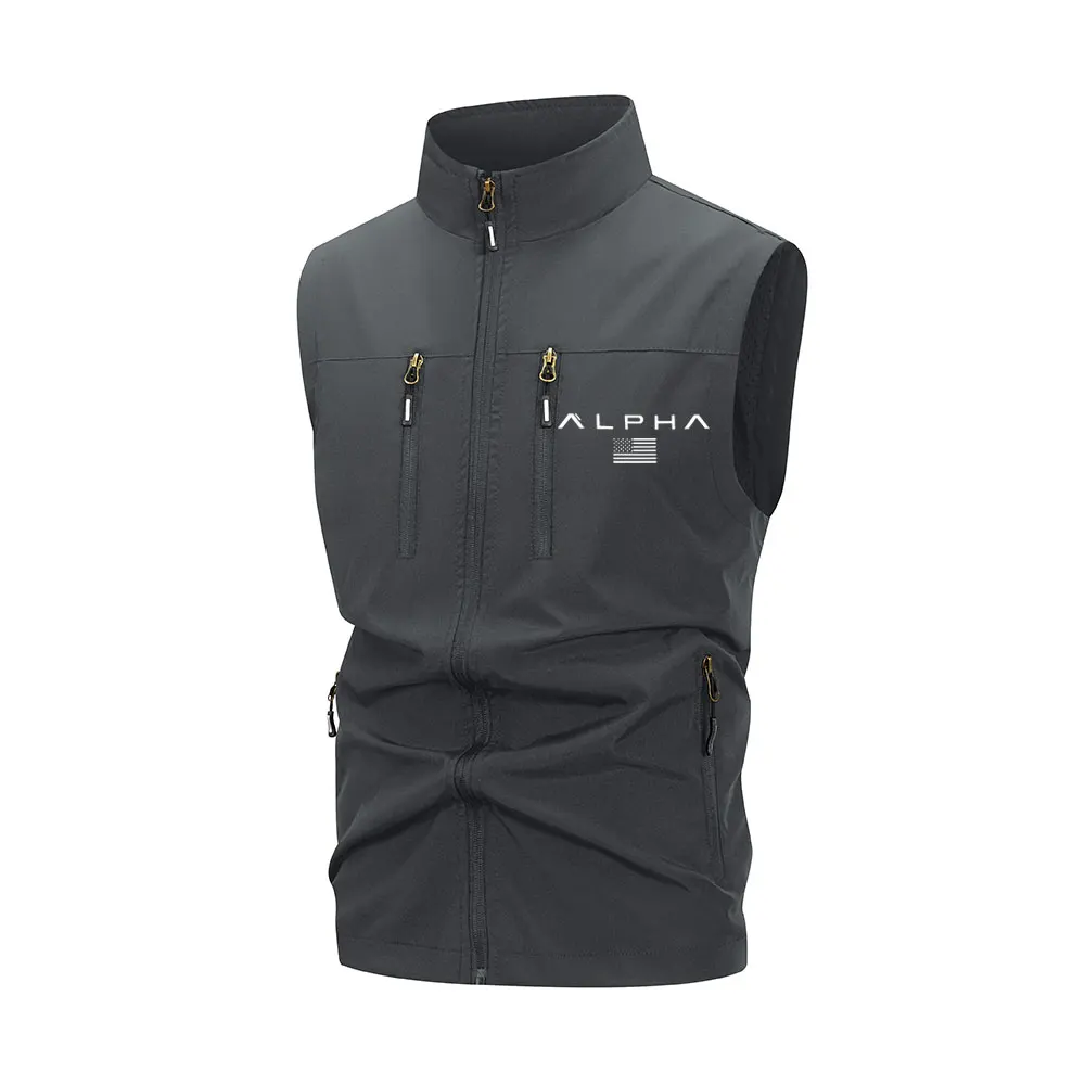 Imagen 3: Nuevos chalecos informales de primavera para hombre, chaleco de pesca transpirable impermeable de verano para hombre, chaleco de moda de otoño para hombre, chaqueta para hombre