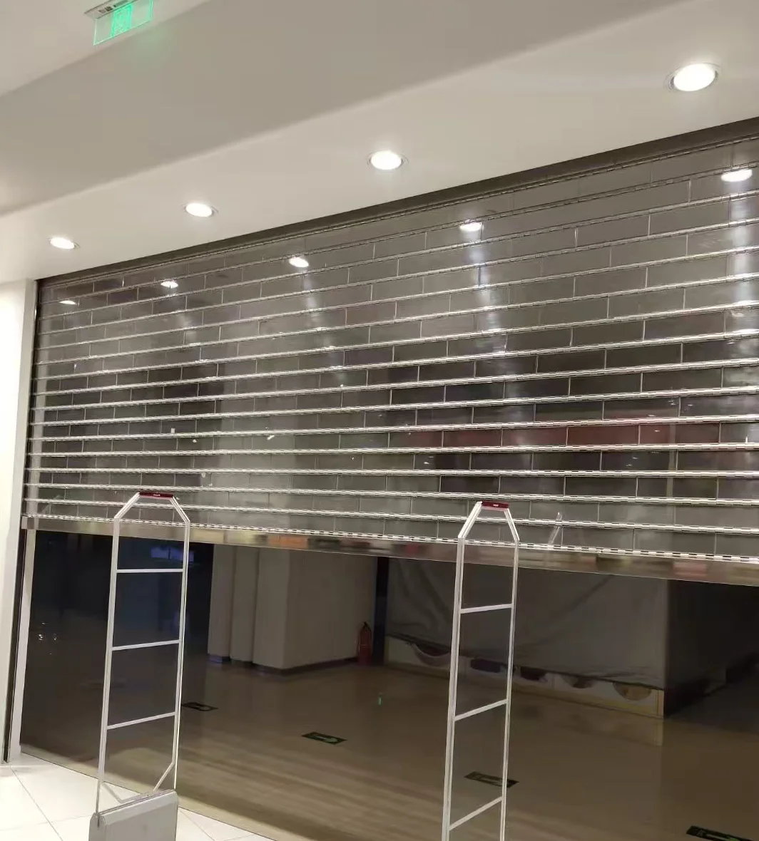Factory Direct Supermarket Automatic Crystal Roller Industrial Door