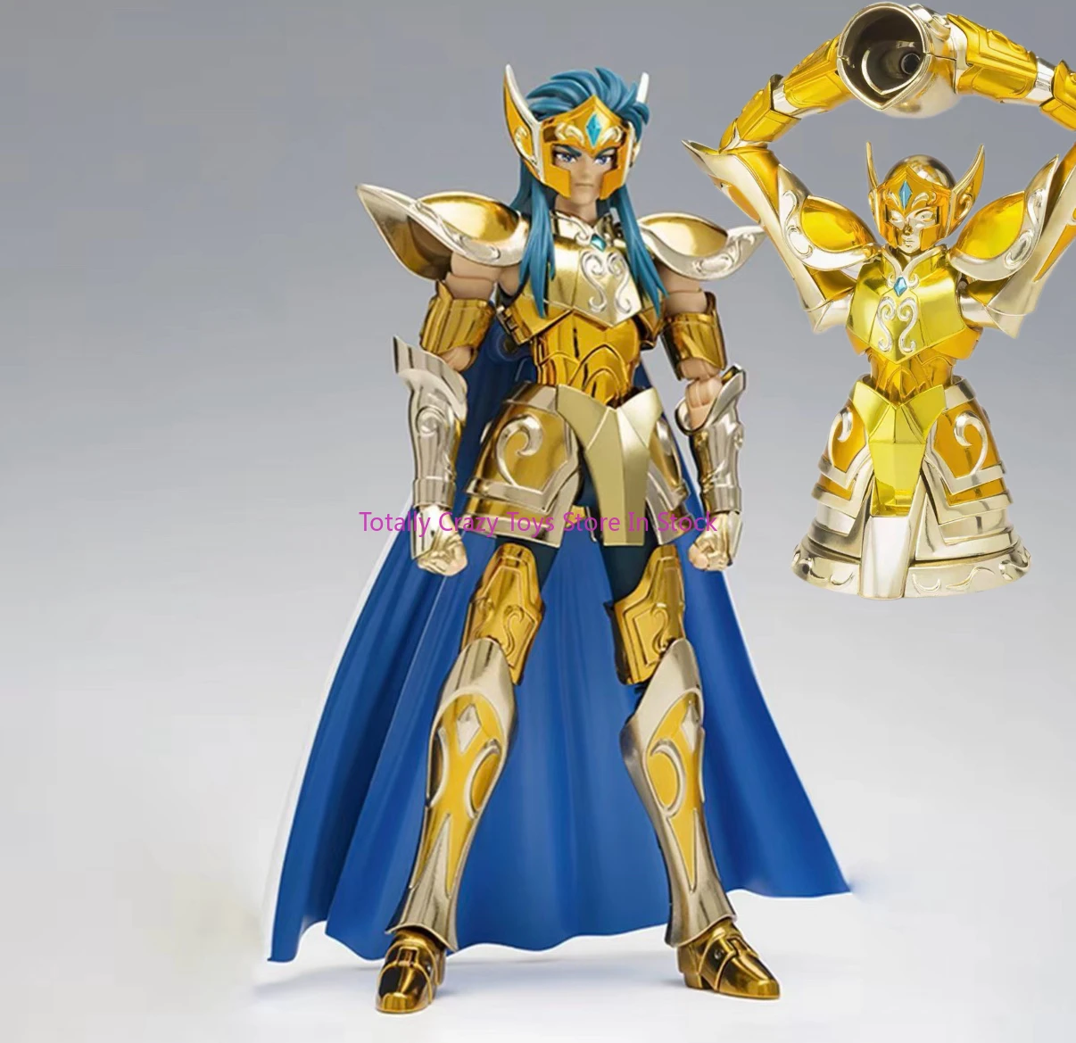 

BANDAI Holy Cloth Myth EX Aquarius Camus Camus Reborn Edition Золотая модель персонажа аниме Коллекция игрушек Подарки для детей
