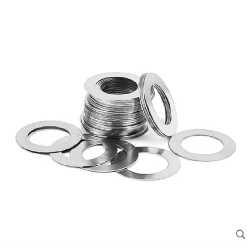 10/100pcs M3 to M40 Stainless steel  Flat Washer Ultra thin gasket High precision Adjusting gasket thickness 0.1mm to 1mm