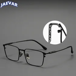 β Titanium Large Face Business Square Men's Glasses Frame Ultra-light Fashion Optical Prescription Men's Eyeglass Frame 86037