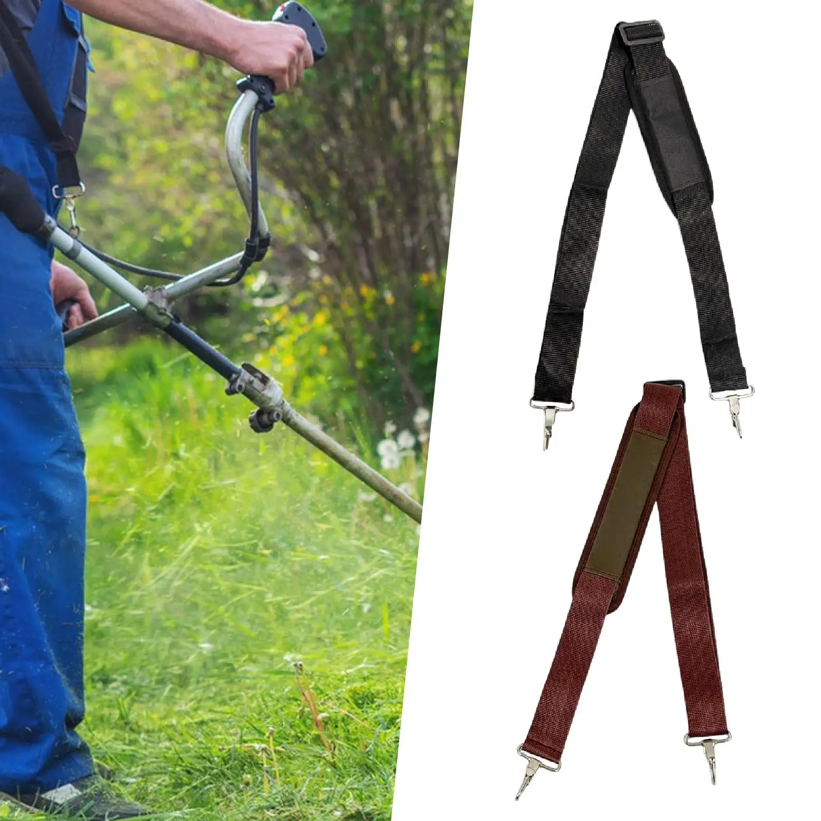Grass Trimmer Harness Shoulder Strap Adjustable Length Supplies Men Women Shoulder Bag Strap for Camera Bags Lawn Gardening
