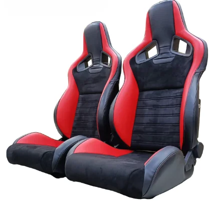 1039R Fiberglass Comfortable Racing Adjustable Luxury Leather Fabric Car Vehicle Seats