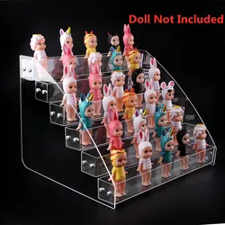 Acrylic Doll Organizer Display Stand Transparent Nail Polish Makeup Rack Shelf Multi-layer Mini Toy Action Figure Showcase