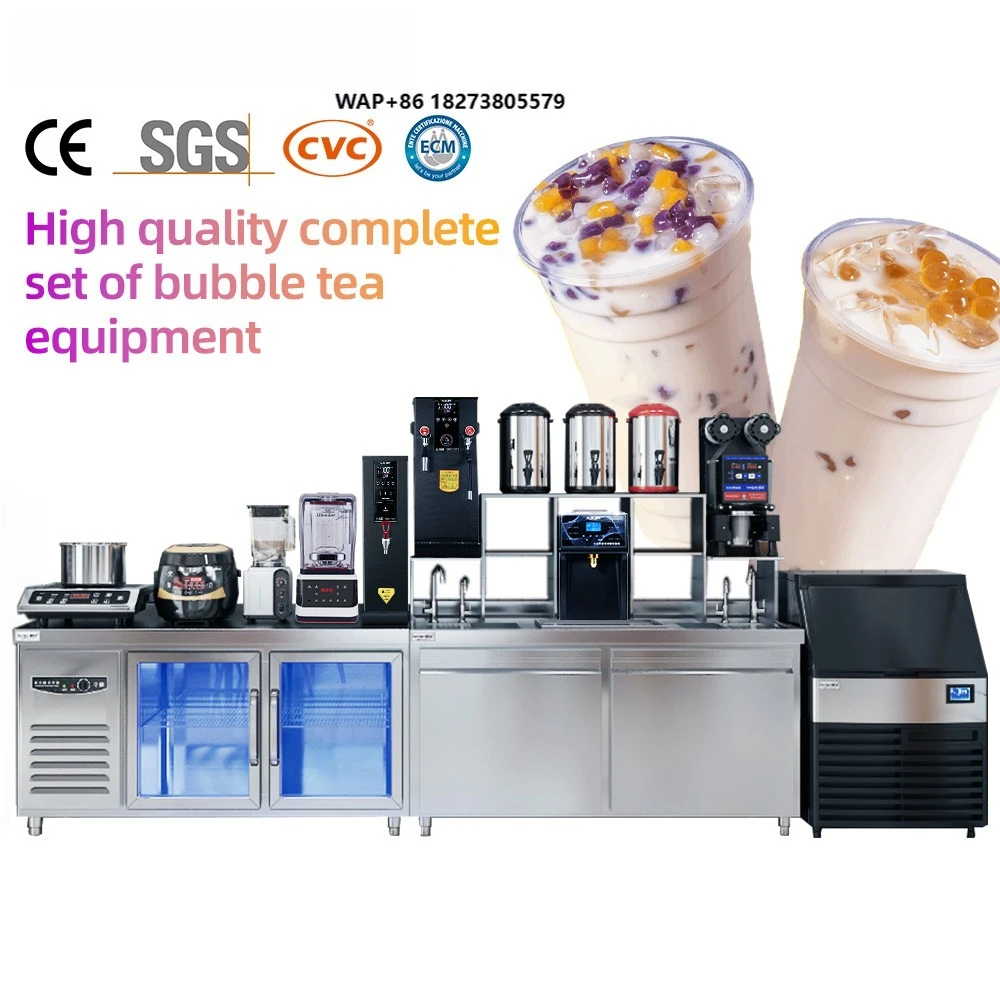 HENGZHI Bubble Tea Equipment Full Set Boba Tea Machine 304 Stainless Steel High Quality Commercial Use One-stop Solution