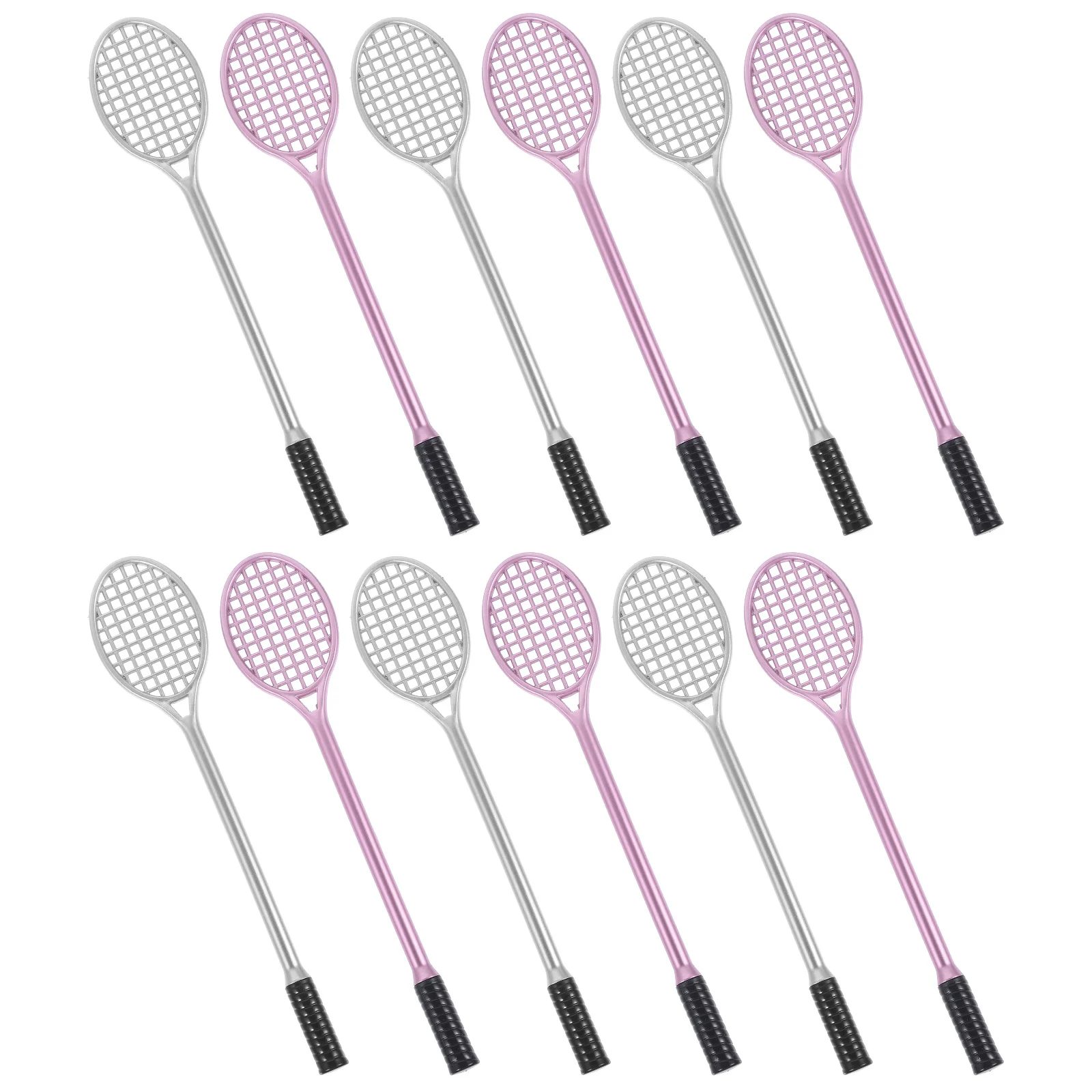 12Pcs Gel Pen Cartoon Racket Shape Pens Creative Birthday Gift for Students Friends Office Cute Pens for Girls