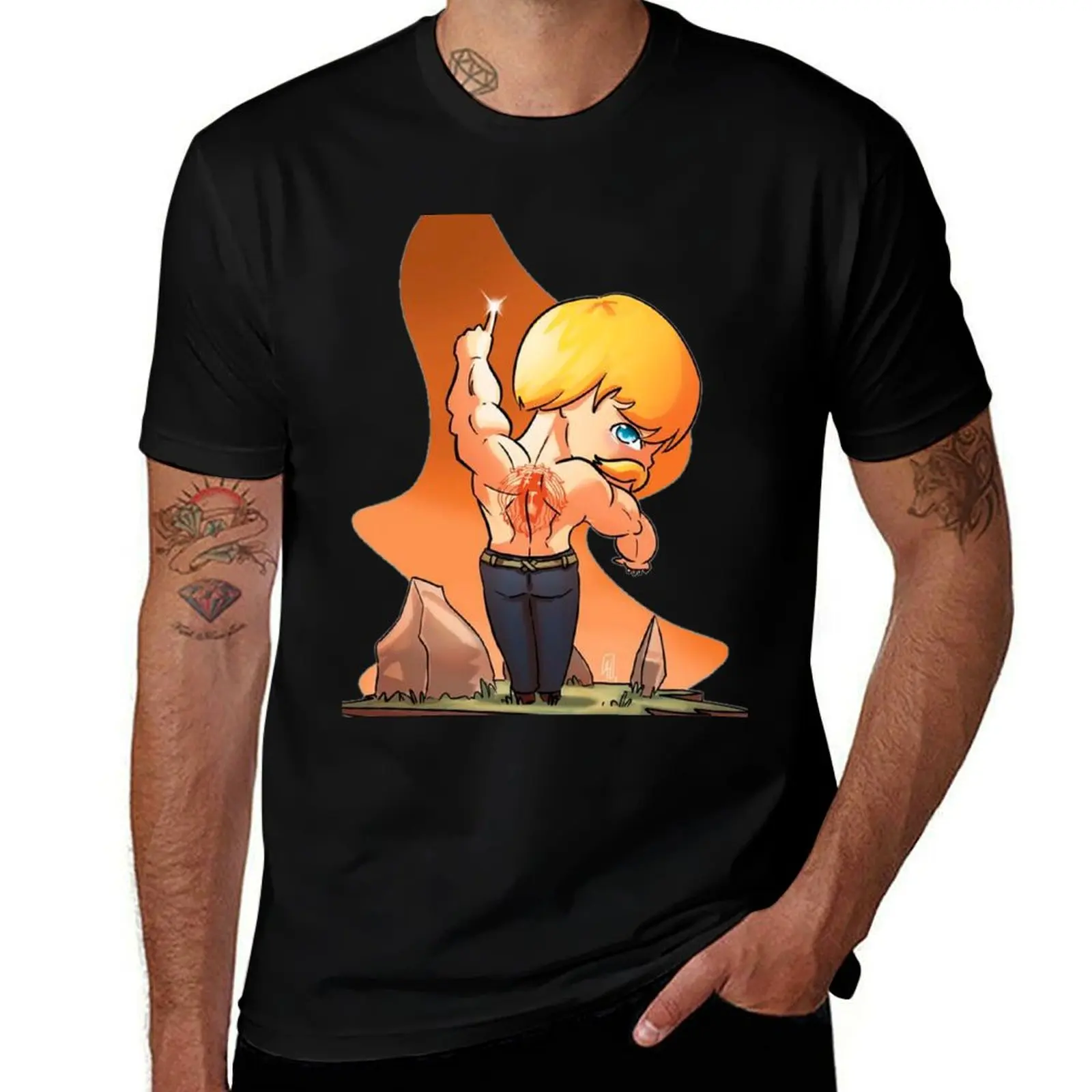 

Escanor - TinyCartoon T-Shirt Summer Holiday Casual Tee