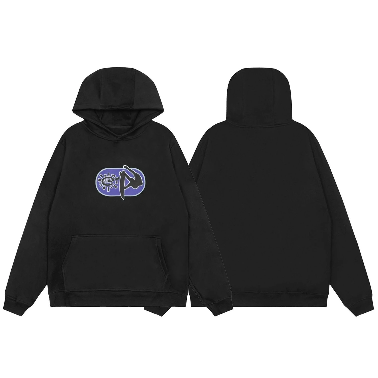Hot ADW Trendy YSD Hooded Sweatshirt Print American Couple Autumn and Winter Sun Print for Men and Women