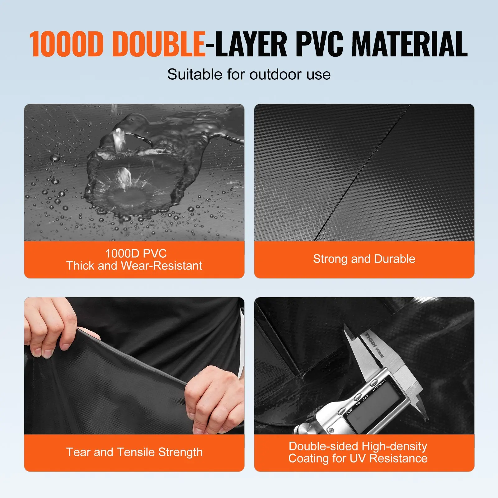 휴대용 물 저장 블래더 142.7 갤런 PVC 접이식 물탱크 블랙