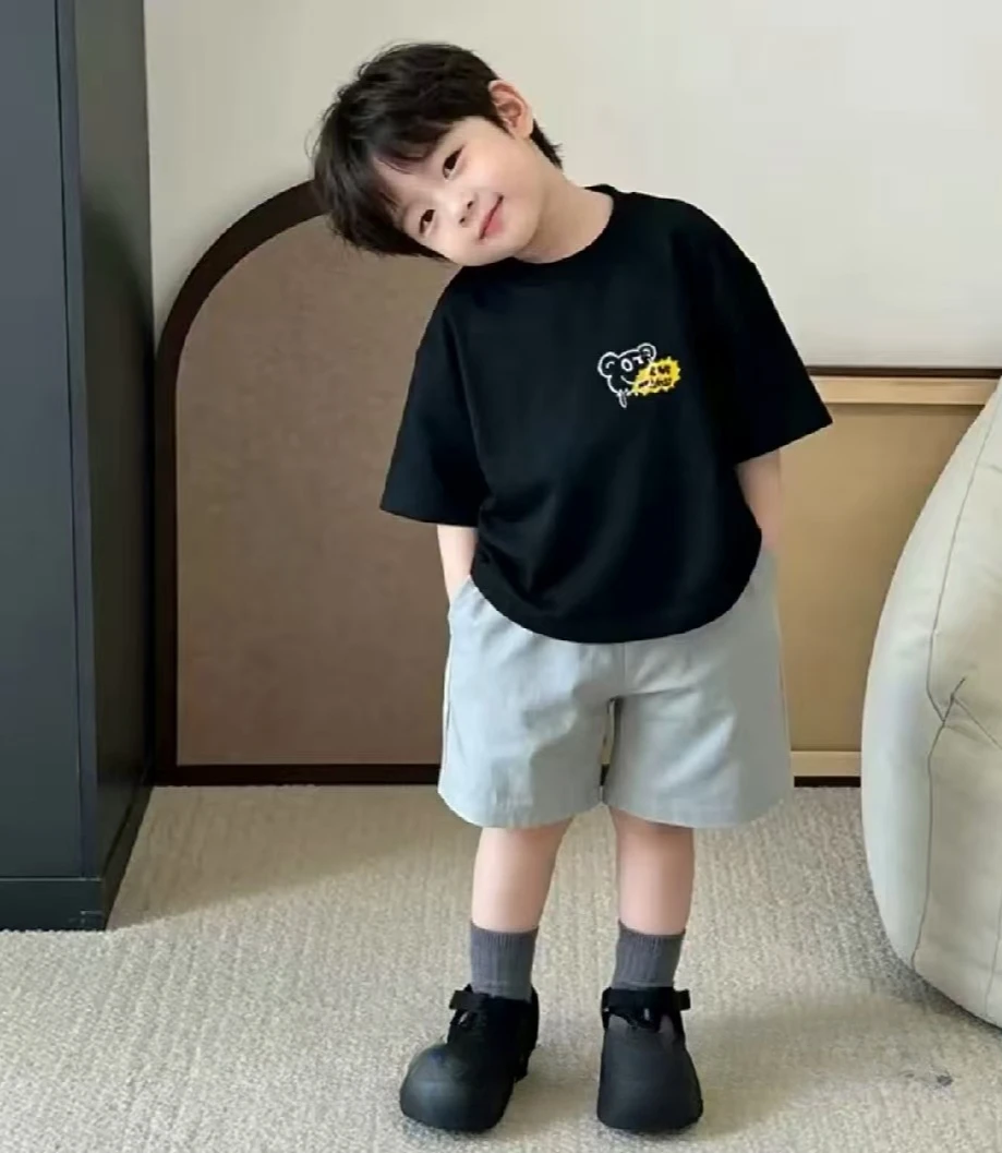 Nick's Small and Medium Size 100% Cotton T-shirt, A Trendy and Comfortable Soft and Breathable Children's Top