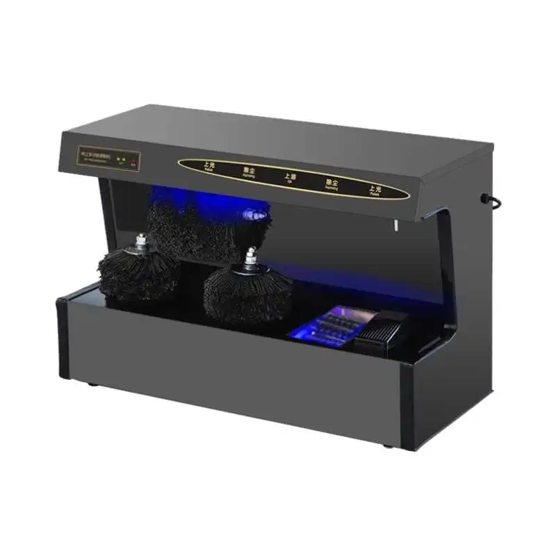 Macchina automatica per lustrascarpe Macchina elettrica intelligente per lustrascarpe a induzione di luce blu