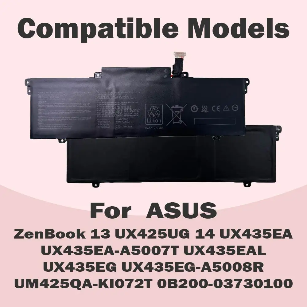C31N1914 63Wh Laptop Battery Replacement for Asus ZenBook 13 UX425UG ZenBook 14 UX435EA UX435EA-A5007T UX435EAL UX435EG UX435EG