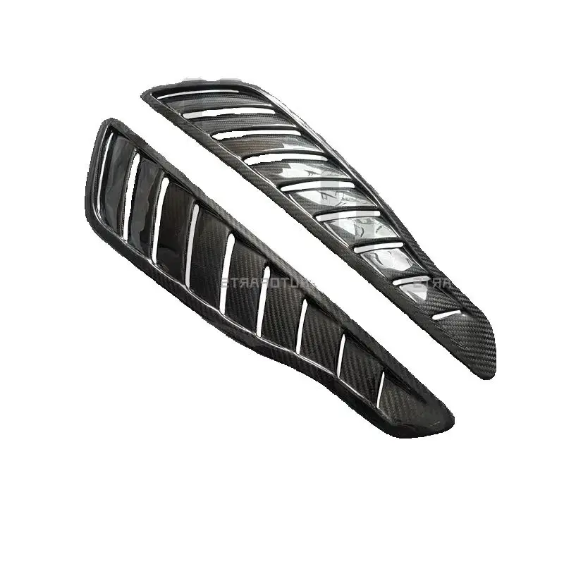 

Real Carbon Fiber Car Front Fender Vent Covers For Mercedes Bens Amg Gt Side Vents Pro Style