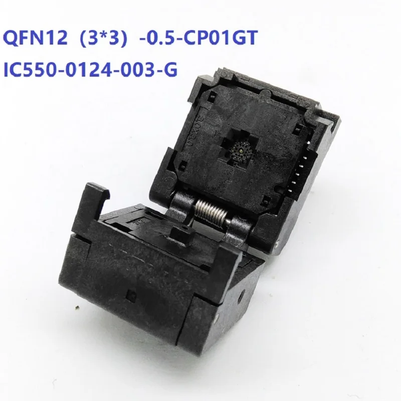 

QFN12 QFN16 QFN20 QFN24 QFN28 Pitch 0.5mm Programming Socket IC550-0124-003-G IC550-0284-011-G Flash Adapter SMT/SMD Test Socket