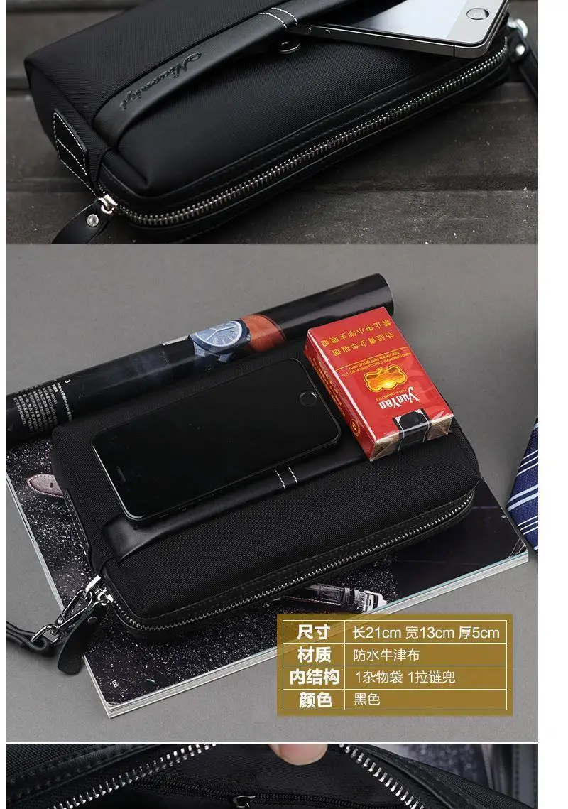 Fashion Canvas Men Wallet Oxford Cloth Man Clutch Bag Coins Pocket Purse Casual Long Wallets Male Handbag Big Capacity