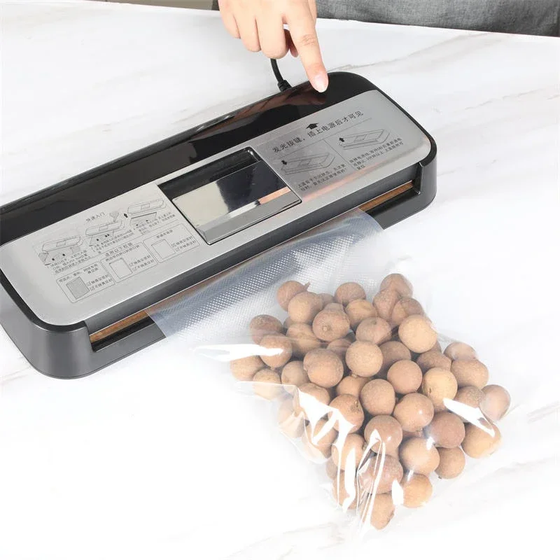 Vacuum sealer, automatic vacuum air sealing for food preservation and sous-vide