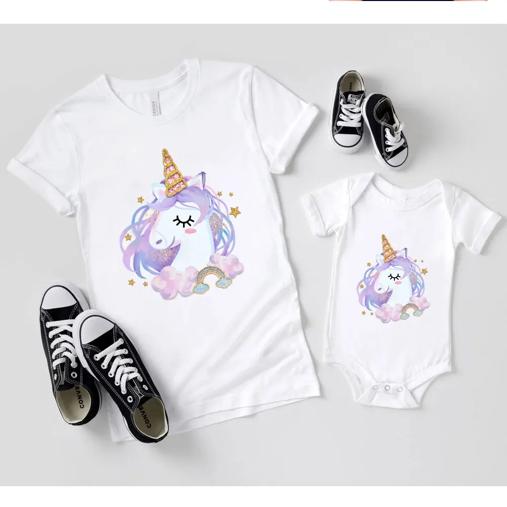 Cute Rainbow Unicorn Patches Animal Patch Iron on Transfer Cartoon Unicorn Stickers for Kids Clothing DIY T-shirt Appliques