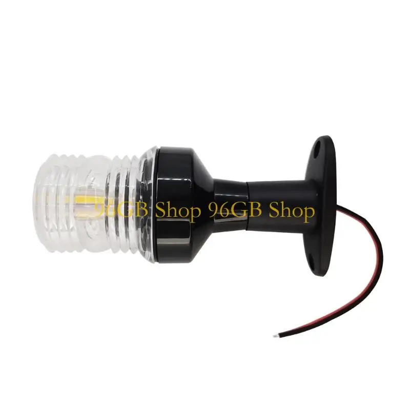 96GB All Round LED Boat Mast Light 54mm By 128mm Energy Efficient White Navigation Lamp Plastic Construction