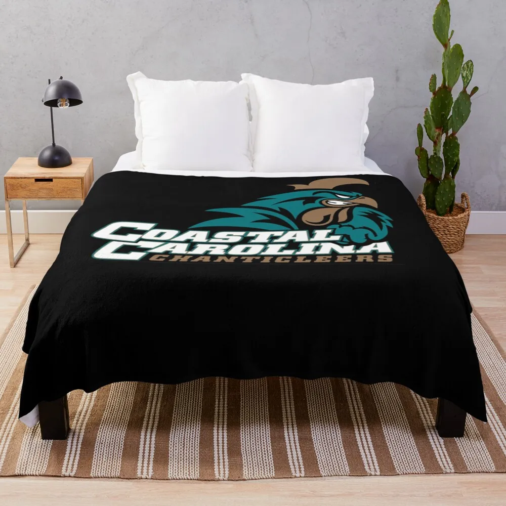 

Coastal carolina chanticleers Throw Blanket Sofa Quilt Fluffy Soft Blankets