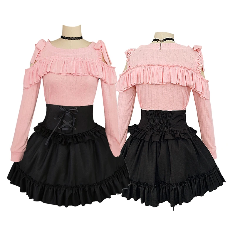 

Game Project Sekai Colorful Stage Shinonome Ena Cosplay Costume Cute Party Uniform Suits Top Skirts Halloween Cotume for Woman