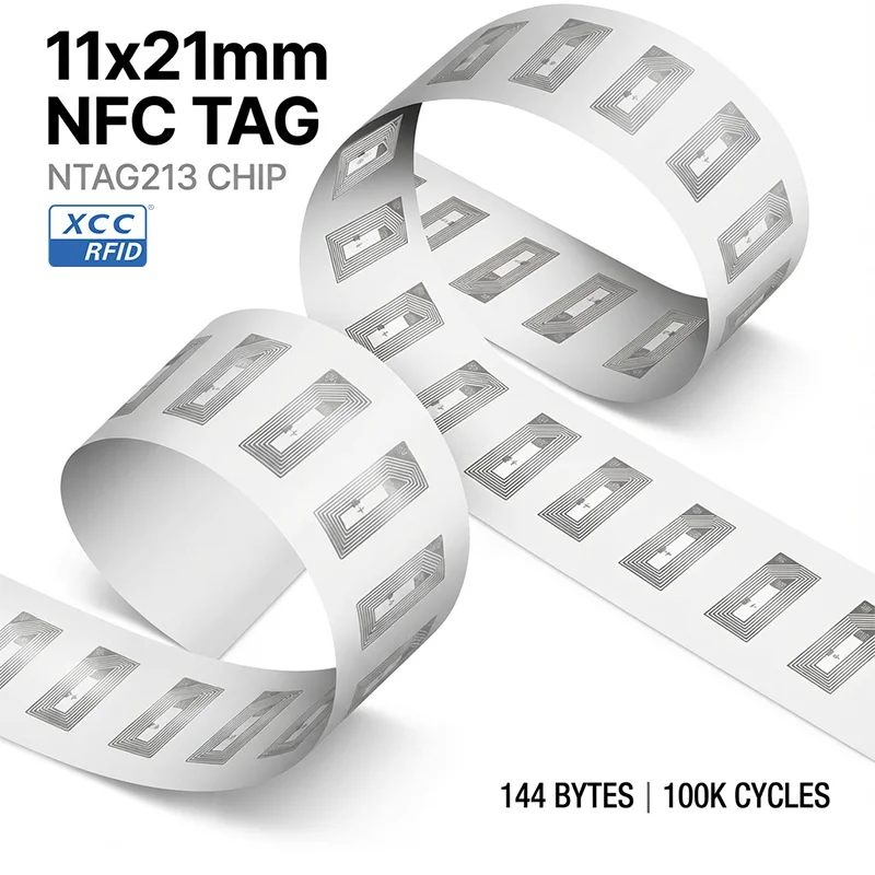 

Ntag213 NFC-метки-наклейки 0,83×0,43 дюйма, программируемые, перезаписываемые, 144 байта, совместимы со всеми устройствами с поддержкой NFC