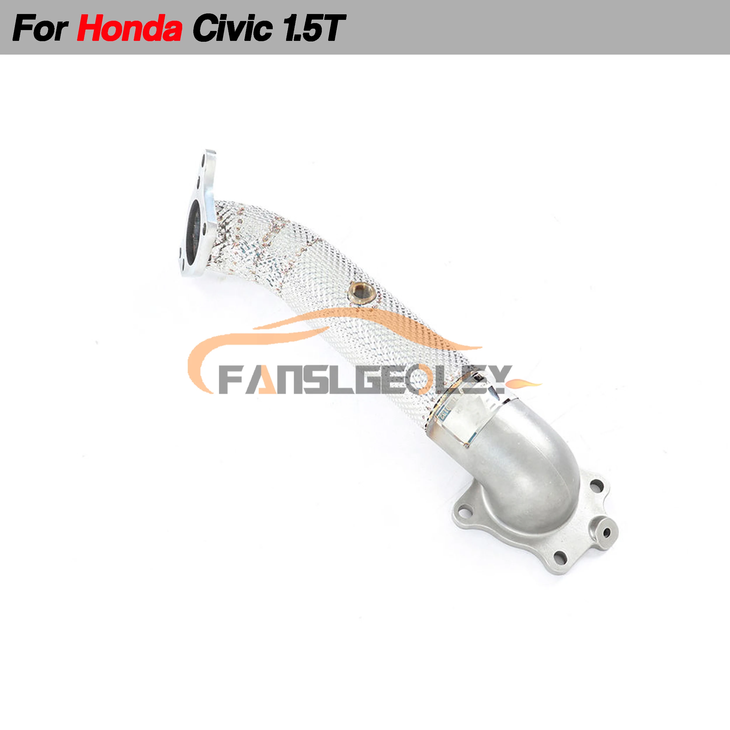 

For Honda Civic 1.5T Stainless Performance Downpipe Exhaust System With Heat shield and catalytic converter Headers