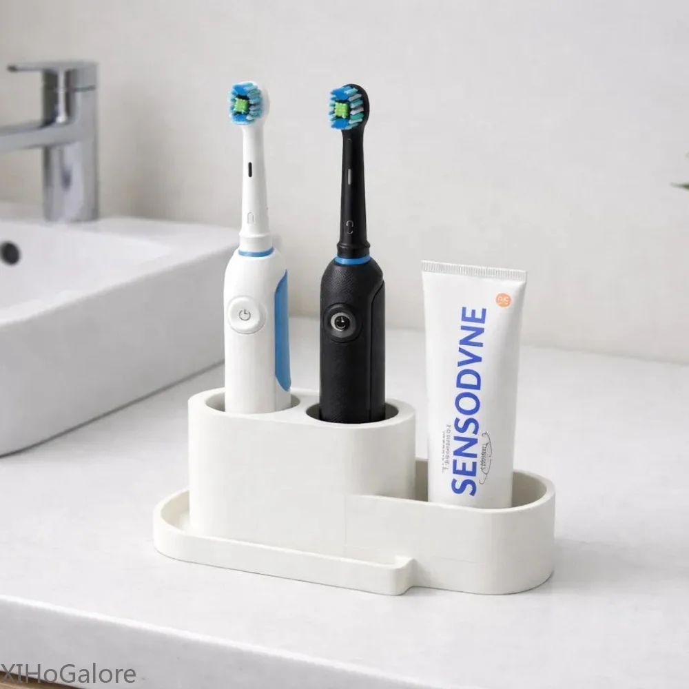 Detachable Base 3D Printed Electric Toothbrush Holder Space Saving Bathroom Organizer For Oral B Philips Brush Storage