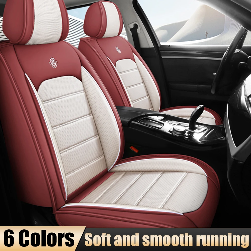 Universal Car Seat Cover PU Leather Front Seat Cover Split Rear Bench Cover Cushion Car Seat Protector for Cars Easy to Install