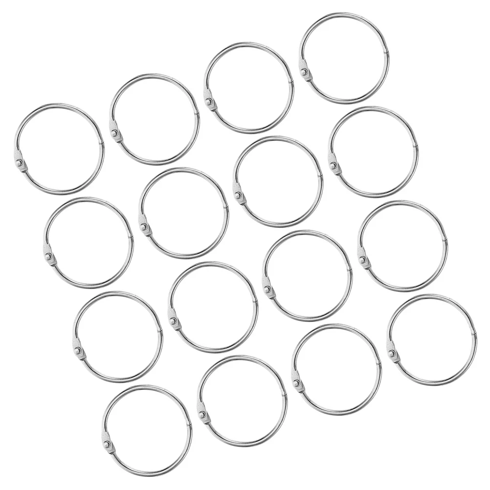

20 Pcs Metal Binder Rings for Notebooks Smooth Multi Use Storage Office School Painting Needs BookBinder