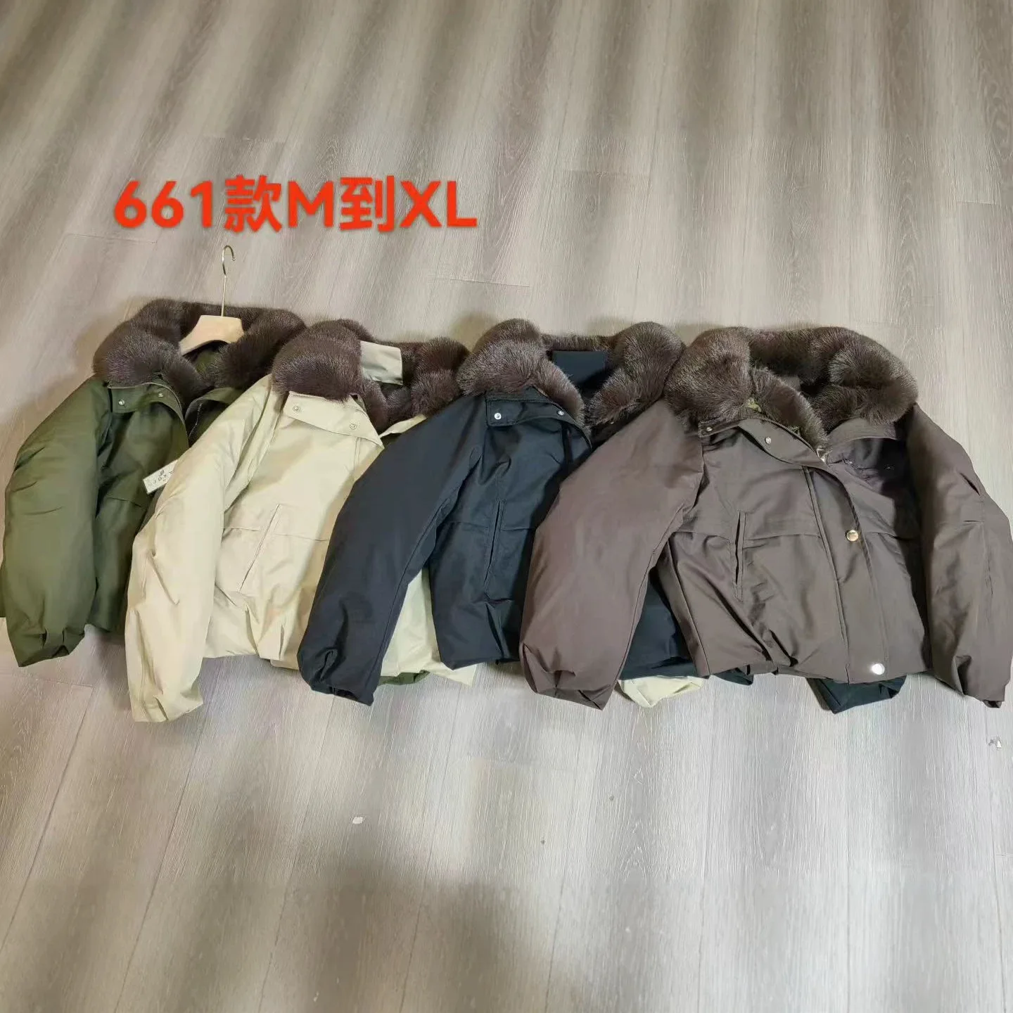 Women's Short Imitation Fox Fur Collar down Cotton Jacket Winter 2026 Fashionable Elegant Warm Simple Coat for Ladies