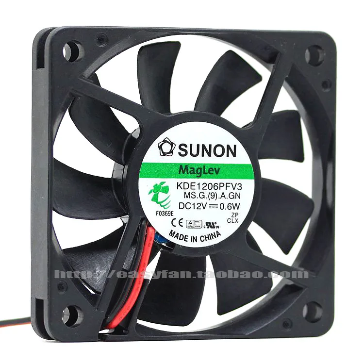 jinlingge SUNON KDE1206PFV3 6010 0.6W 6CM 超薄型磁気浮上式静音冷却ファン