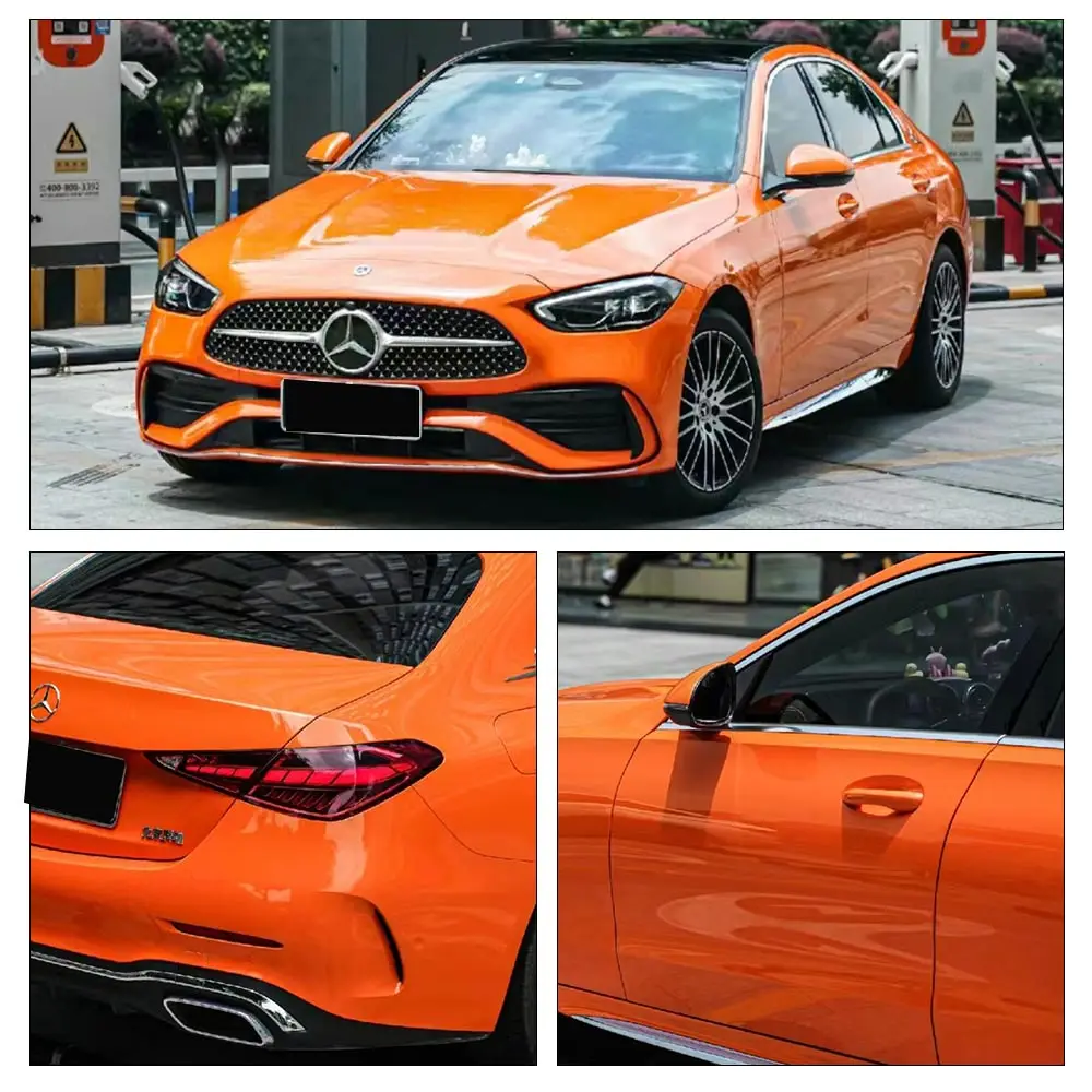 Waterproof Sticker Car Glamor Series Vinyl Wrap Film PVC Material Vehicle Color Changing Film