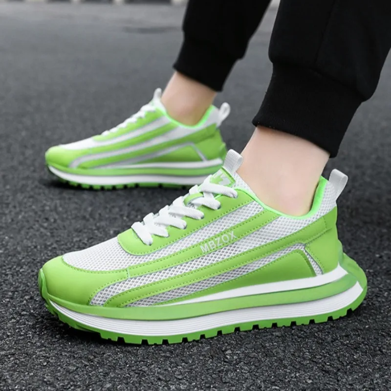 

Shoes for Men Fashion Mesh Breathable Casual Men Shoe Low-top High Quality Thick-soled Heightening Men Sneaker Zapatillas Hombre