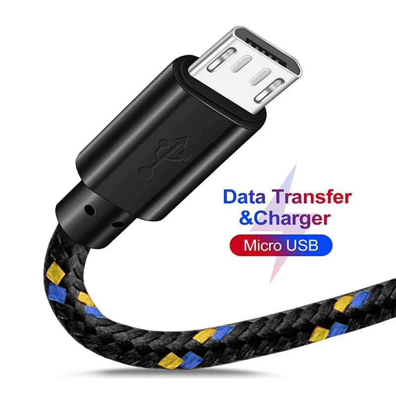 1/2/3M Micro USB Cable Fast Charging Cable For Xiaomi Android Mobile Phone Data Cable For Samsung Xiaomi Micro USB Charger Wires