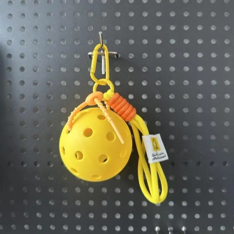 

U2JB Compacts Pickleballs Themed Ornament Friendly Materials Pickleballs Decorstions Pendant Keychain For Gift And Outdoors
