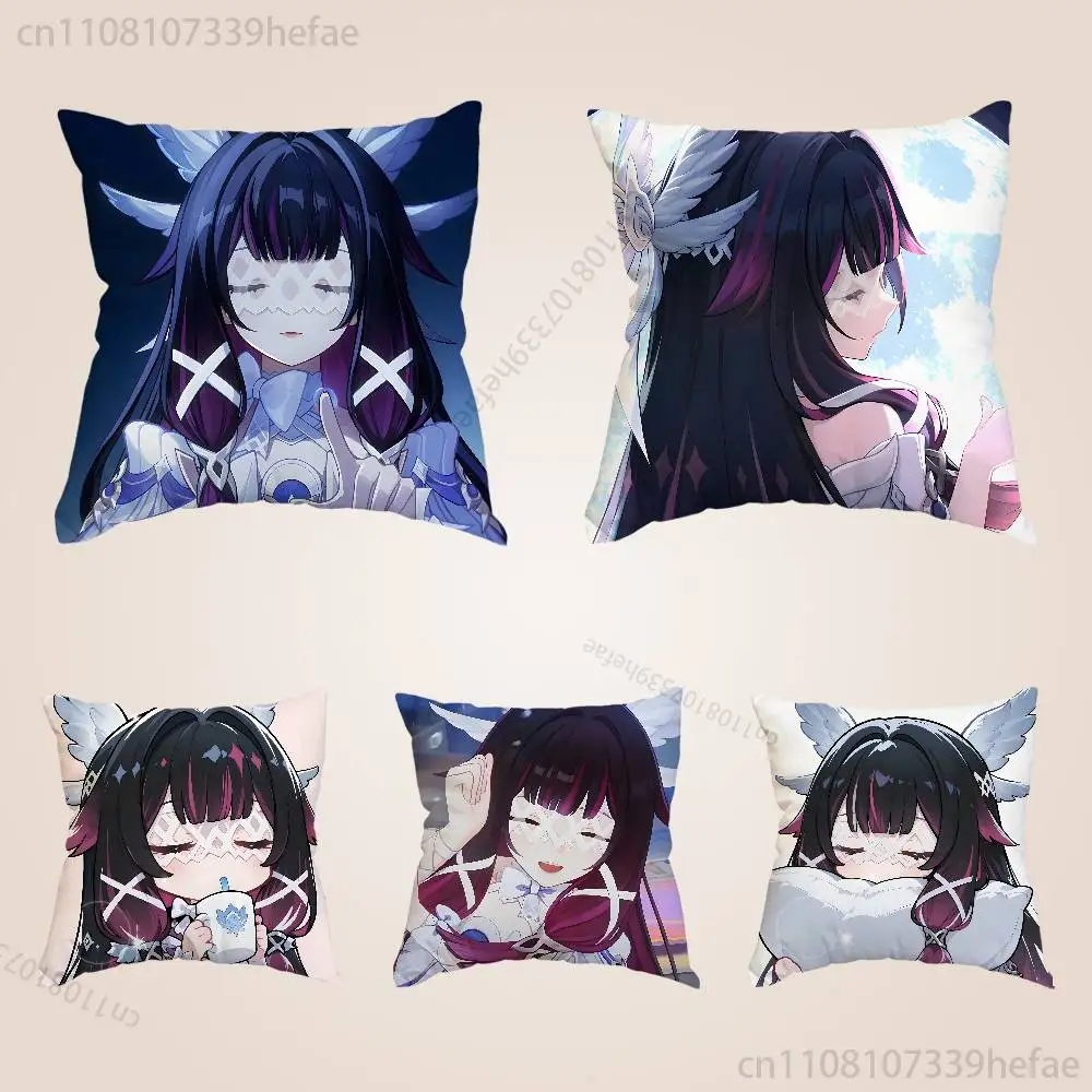 

Genshin Impact Columbina Throw Pillow Case For 45x45cm,55x55cm,30x30cm For Home Bedroom Decoration And Protector